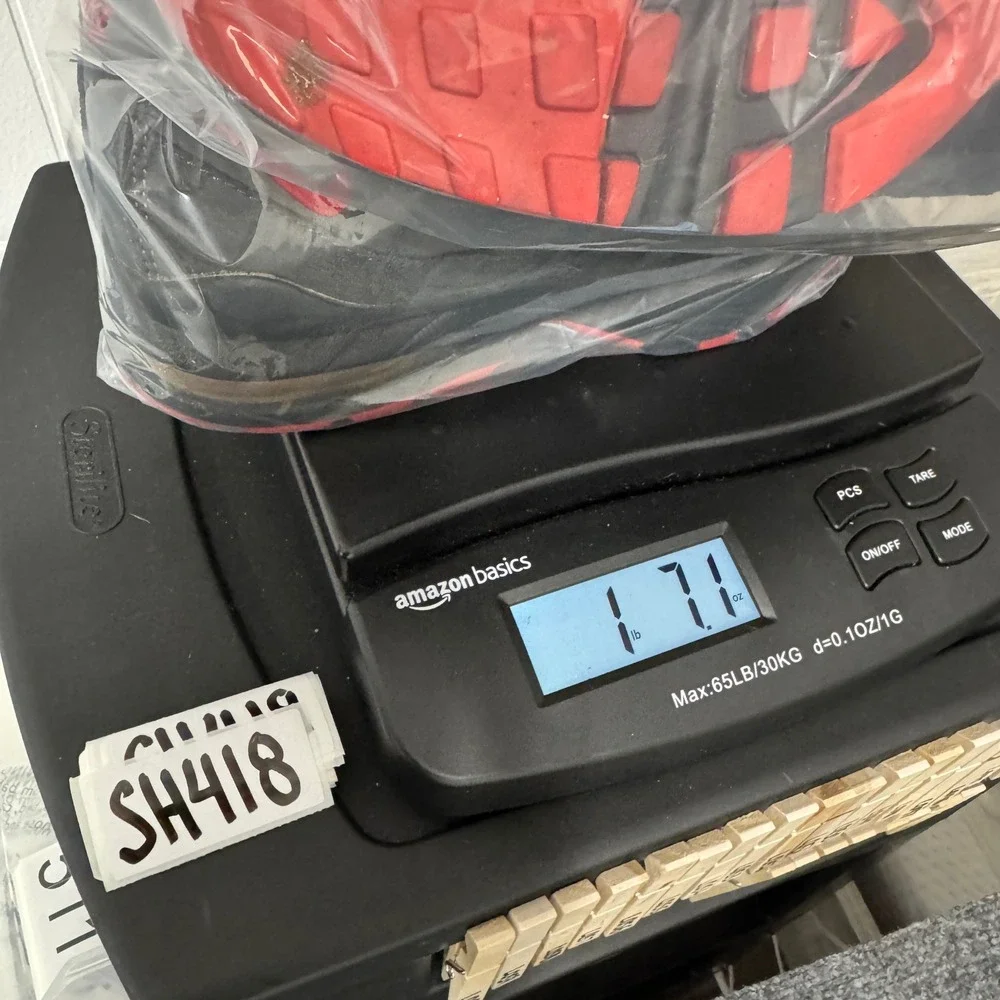 Nike Air Max 95 Kids 5Y Grey Red Athletic‎ Running Shoes 307565-069